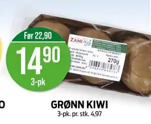 Kiwi GRØNN KIWI tilbud