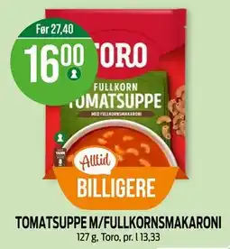 Kiwi TOMATSUPPE M/FULLKORNSMAKARONI tilbud