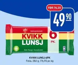 Rema 1000 KVIKK LUNSJ 6PK tilbud