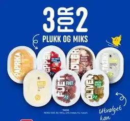 Rema 1000 TAPAS tilbud