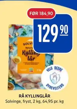 Rema 1000 RÅ KYLLINGLÅR tilbud