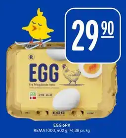 Rema 1000 EGG 6PK tilbud