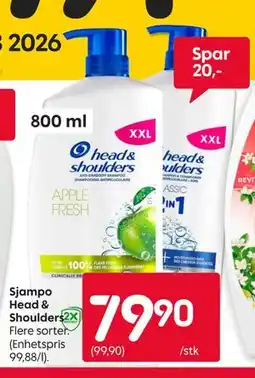 Rusta Sjampo Head & Shoulders tilbud
