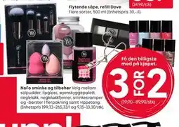 Rusta NoFo makeup och tillbehör tilbud