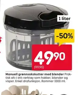 Rusta Manuell grønnsakskutter med blender tilbud