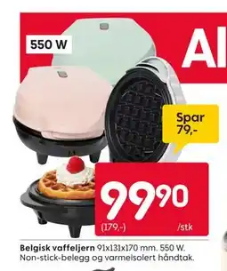 Rusta Belgisk vaffeljern tilbud