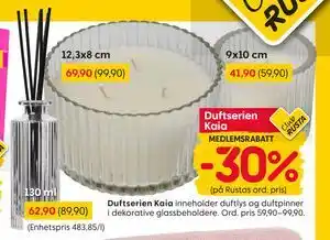 Rusta Duftserien Kaia, Medlemspris tilbud