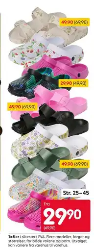 Rusta Tøfler tilbud