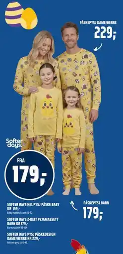 Coop Obs SOFTER DAYS 2-DELT PYJAMASSETT BARN tilbud