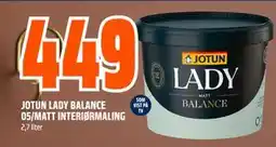 Obs Bygg JOTUN LADY BALANCE 05/MATT INTERIØRMALING tilbud