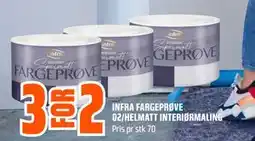 Obs Bygg INFRA FARGEPRØVE 02/HELMATT INTERIØRMALING tilbud