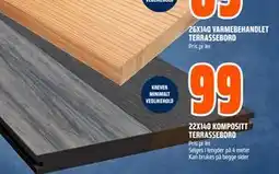 Obs Bygg 22X140 KOMPOSITT TERRASSEBORD tilbud