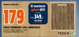 Obs Bygg PERGO TRONDHEIM 1-STAV LAMINATGULV tilbud