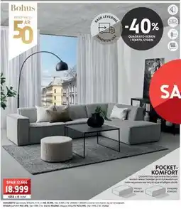 Bohus QUADRATO hjørnesofa tilbud