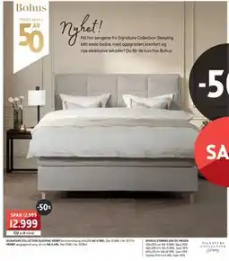 Bohus SIGNATURE COLLECTION SLEEPING HERØY. kontinentalseng 140x200 tilbud
