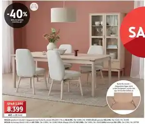 Bohus WOLIN spisebord tilbud