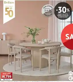 Bohus HONEY- OG GITTESERIEN I HVITOLJET OG RØYKFARGET tilbud