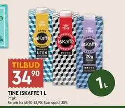 Coop Mega TINE ISKAFFE 1 L tilbud