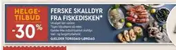 Coop Mega FERSKE SKALLDYR FRA FISKEDISKEN tilbud