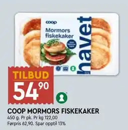 Coop Mega COOP MORMORS FISKEKAKER tilbud
