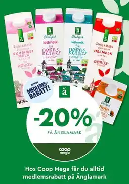 Coop Mega 20% på Änglamark tilbud