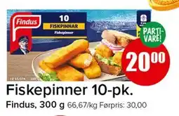 Spar Fiskepinner 10-pk tilbud