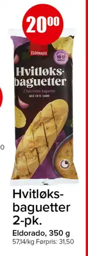Spar Hvitløksbaguetter 2-pk tilbud