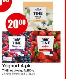 Spar Yoghurt 4-pk tilbud