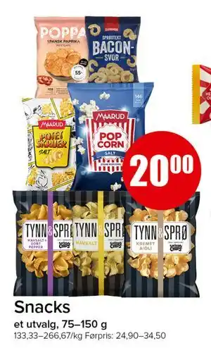 Spar Snacks tilbud