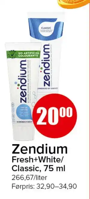 Spar Zendium tilbud