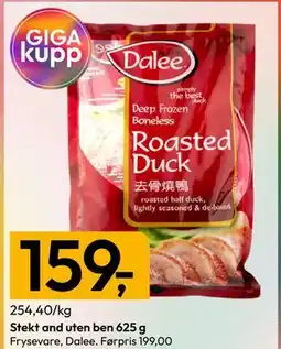 Gigaboks Dalee Deep Frozen Boneless Roasted Duck tilbud