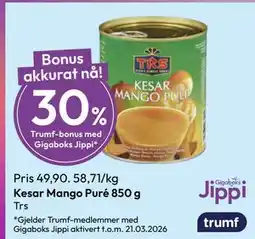 Gigaboks Kesar Mango Puré 850 g tilbud