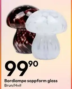 Gigaboks Bordlampe soppform glass tilbud