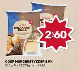 Matkroken COOP MORGENSTYKKER 8 PK tilbud