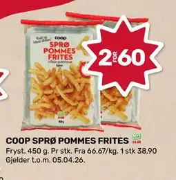 Matkroken COOP SPRØ POMMES FRITES tilbud