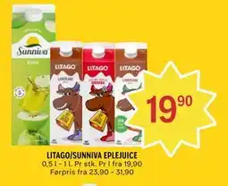Coop Prix LITAGO/SUNNIVA EPLEJUICE tilbud