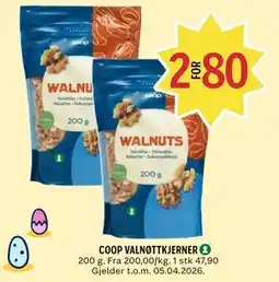 Coop Prix COOP VALNØTTKJERNER tilbud