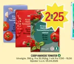 Coop Prix COOP HAKKEDE TOMATER tilbud