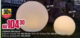 Europris LYSKULE SOLCELLE tilbud