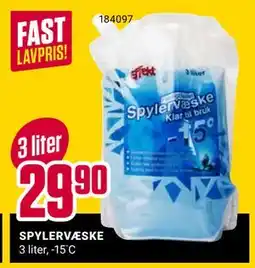 Europris SPYLERVÆSKE tilbud