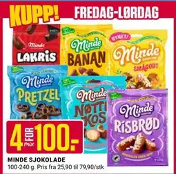 Europris MINDE SJOKOLADE tilbud
