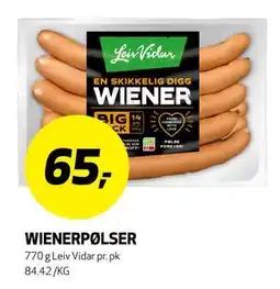 Bunnpris WIENERPØLSER tilbud