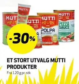 Bunnpris ET STORT UTVALG MUTTI PRODUKTER tilbud