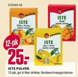 Europris ISTE PULVER tilbud