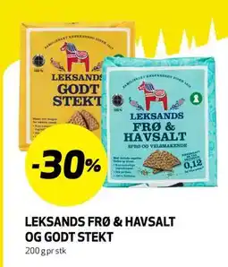 Bunnpris LEKSANDS FRØ & HAVSALT OG GODT STEKT tilbud