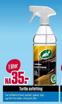 Europris Turtle avfetting tilbud