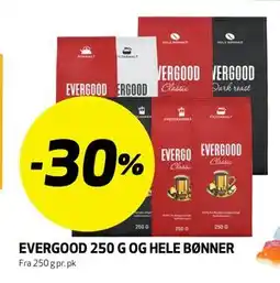Bunnpris EVERGOOD 250 G OG HELE BØNNER tilbud
