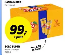 Bunnpris SOLO SUPER tilbud