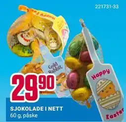 Europris SJOKOLADE I NETT tilbud