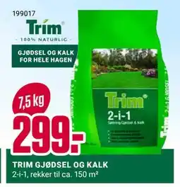Europris TRIM GJØDSEL OG KALK tilbud